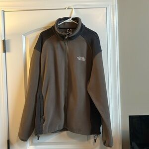 Northface Men’s fleece jacket brown and black XL